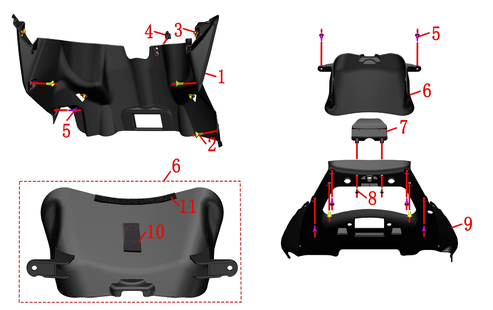 Облицовка передней части центральная нижняя