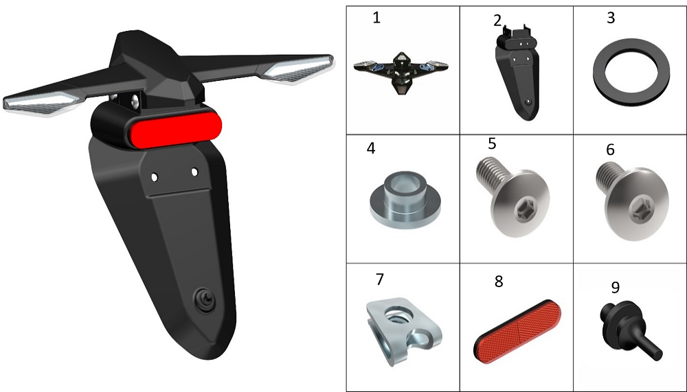 Крыло заднее