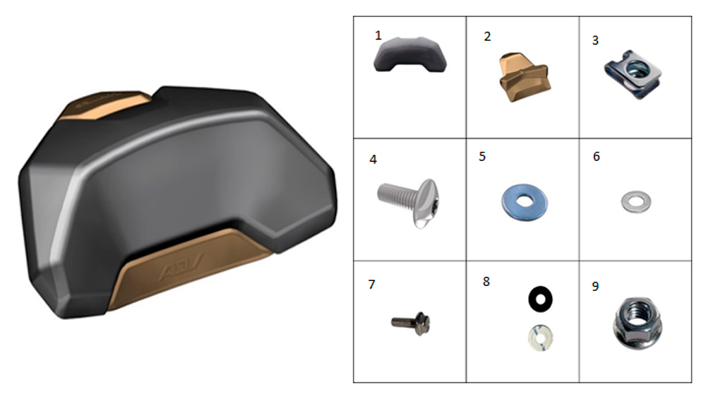 Спинка сидения (темное золото)