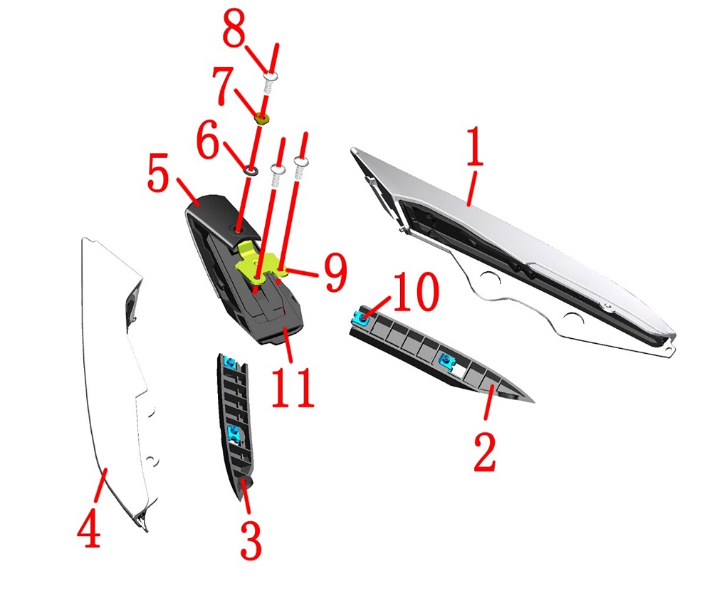 Задний фонарь в сборе