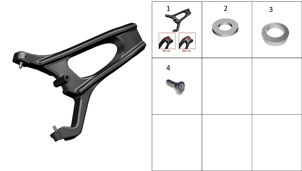 Кронштейн заднего крыла