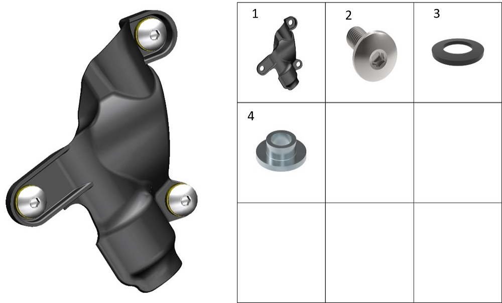 Тепловой экран заднего тормоза
