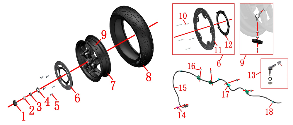 Колесо заднее