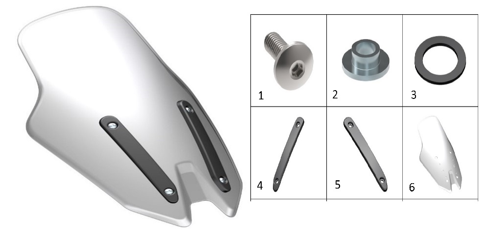 Лобовое стекло в сборе