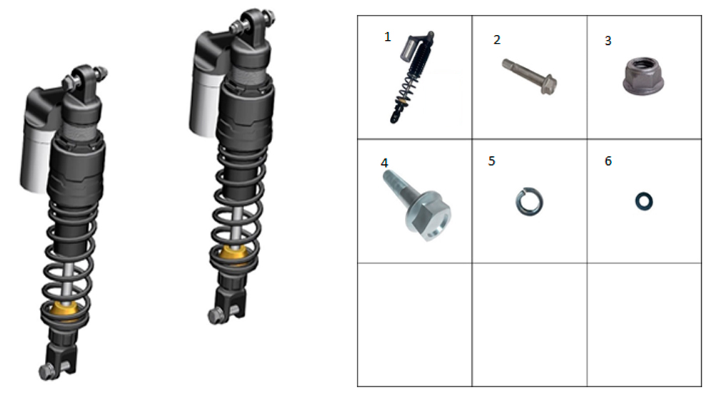 Амортизаторы задние