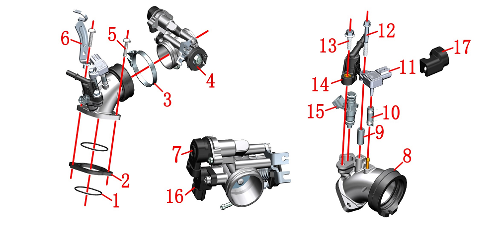 Сборка дроссельной заслонки