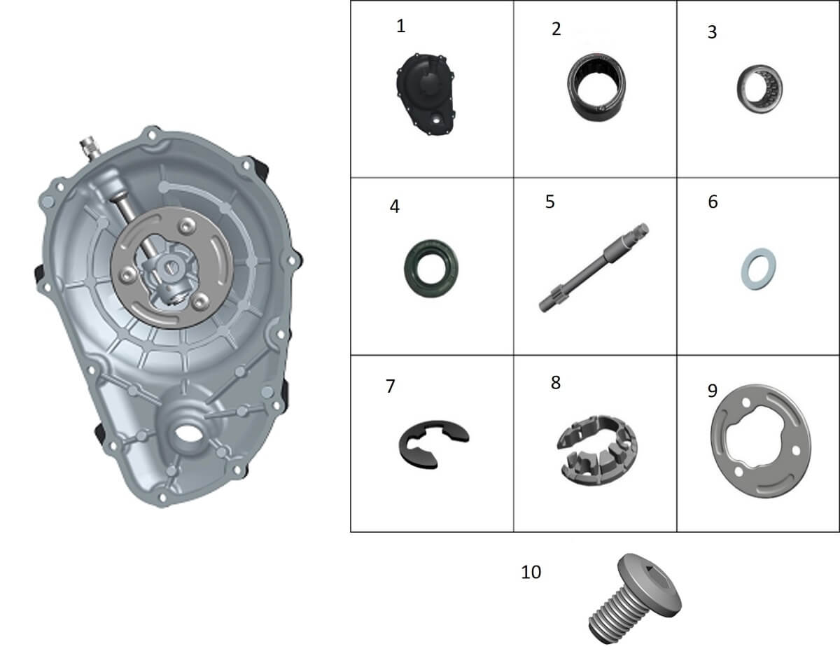 Крышка картера правая ч.2