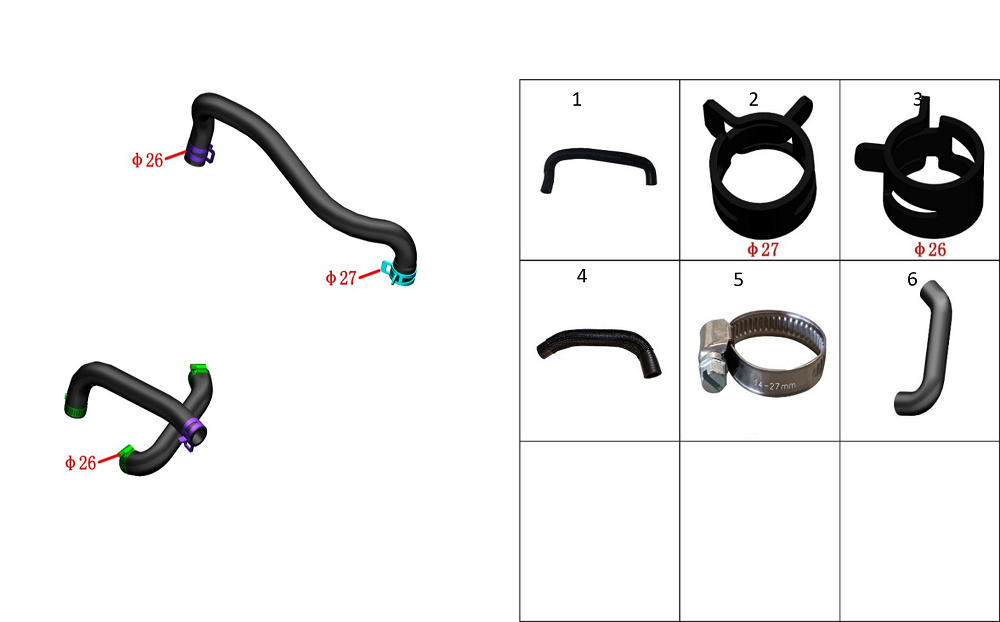 Шланги системы охлаждения