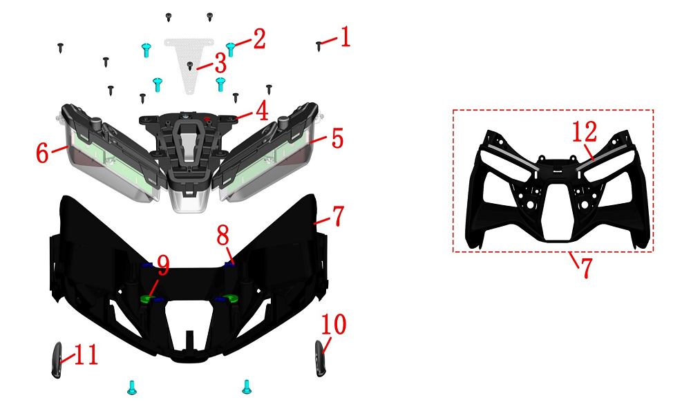 Обтекатель передний