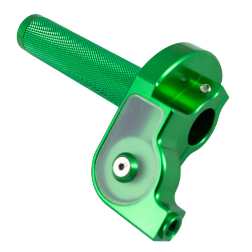 Ручка газа в сборе алюминиевая короткоходная CNC (зеленый, , 020148-121-1310)