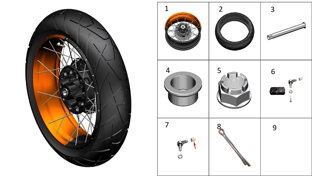 Колесо заднее спицованное3