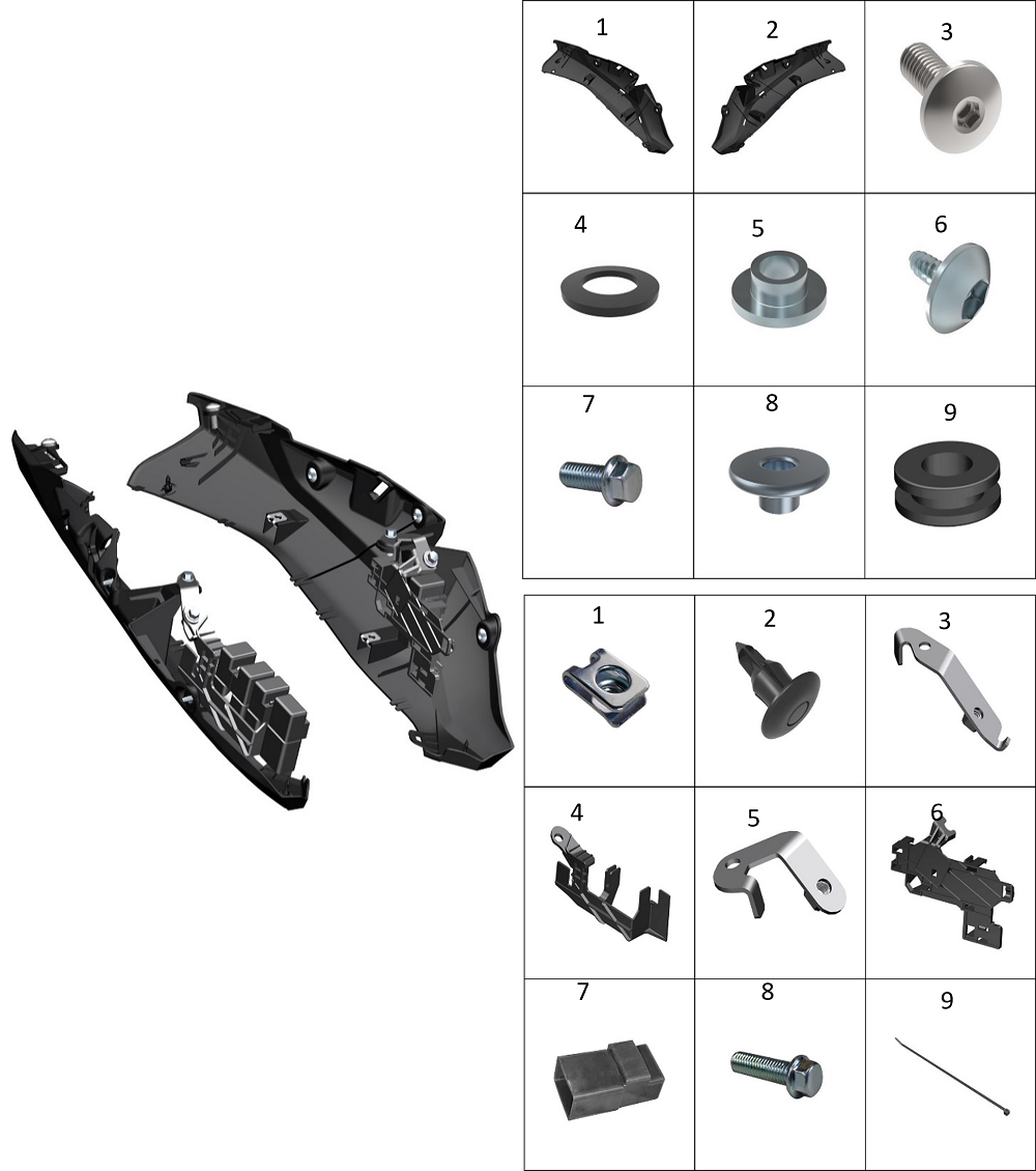 Задняя нижняя накладка