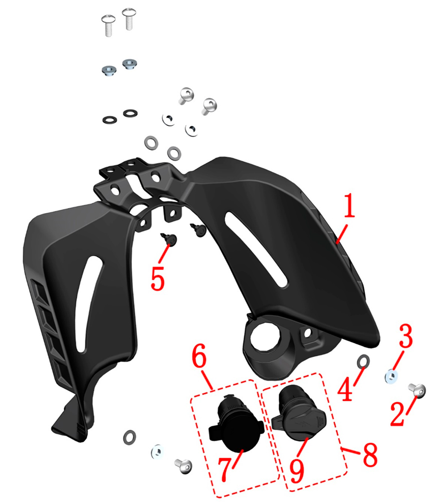 Пластик бака топливного 1