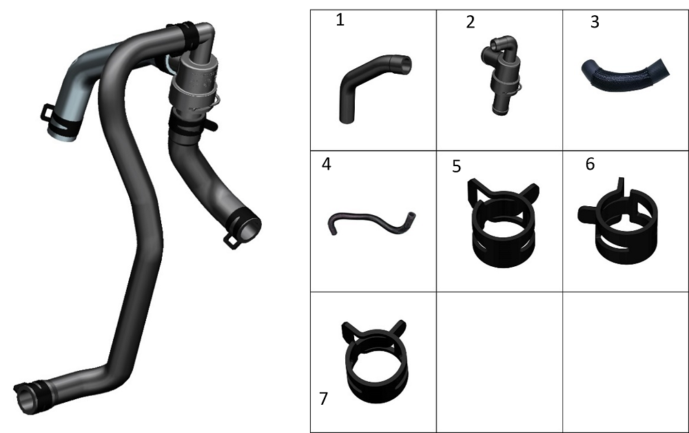 Патрубки системы охлаждения