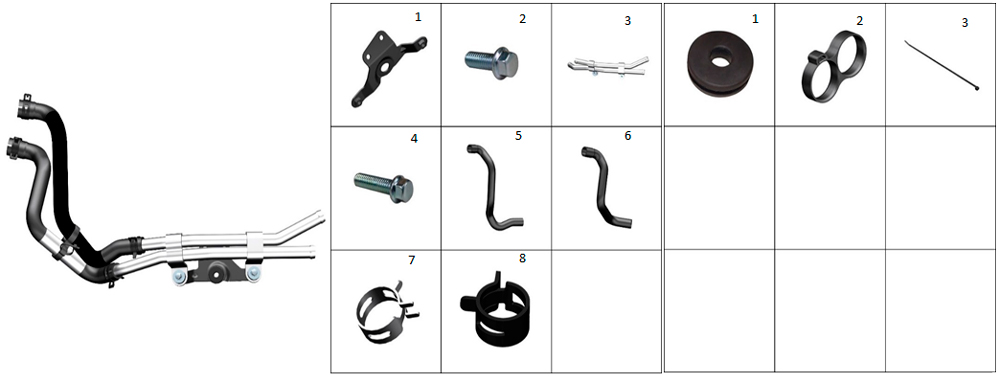 Патрубки охлаждения