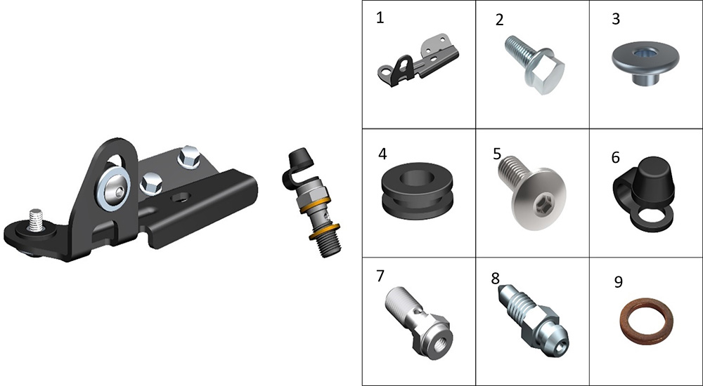 Кронштейн блока АБС