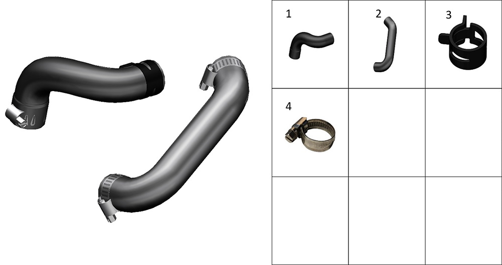 Патрубки системы охлаждения 2