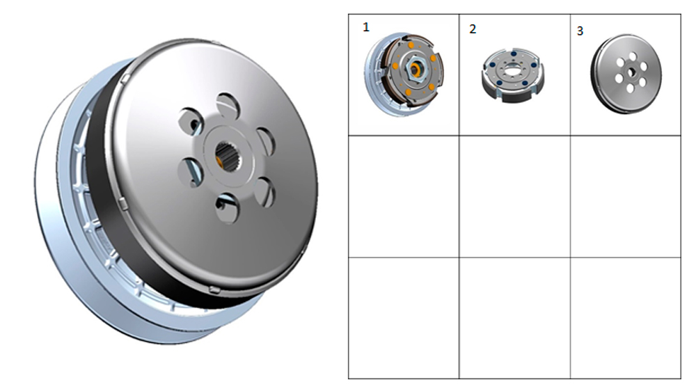 Вариатор (компоненты) ZT1P77MP