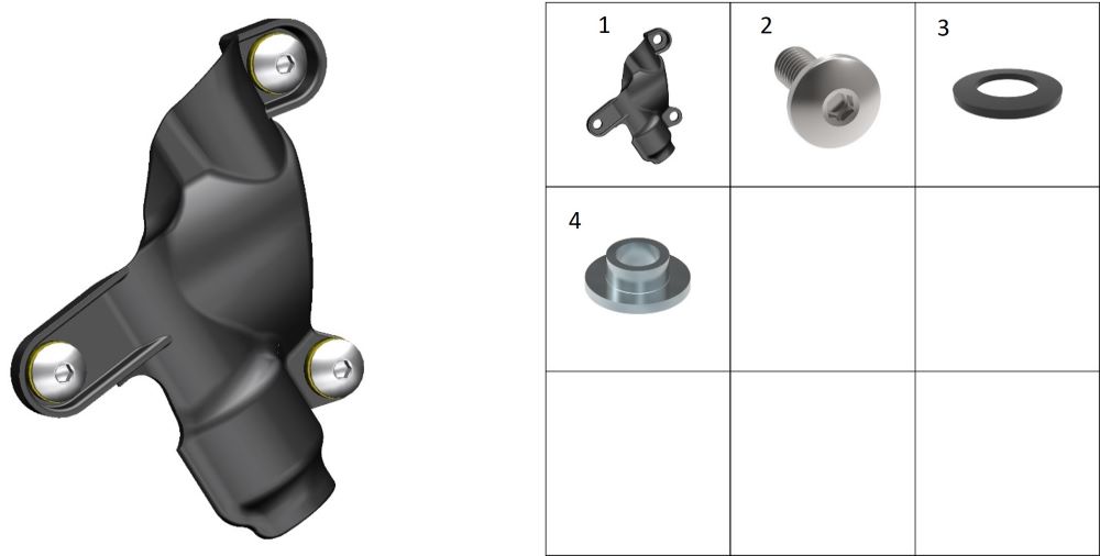 Теплозащитный экран задней тормозной машинки