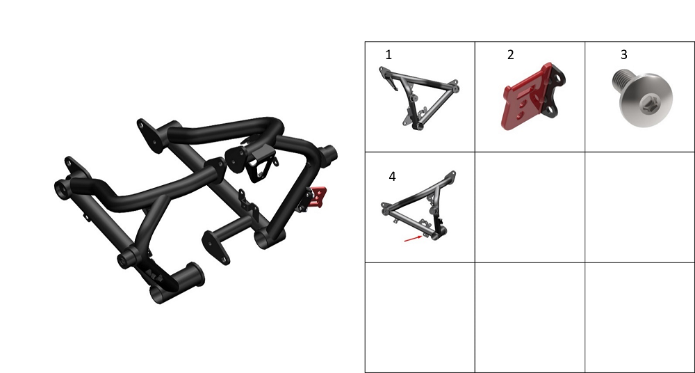 Дуга безопасности(темно-серый матовый)