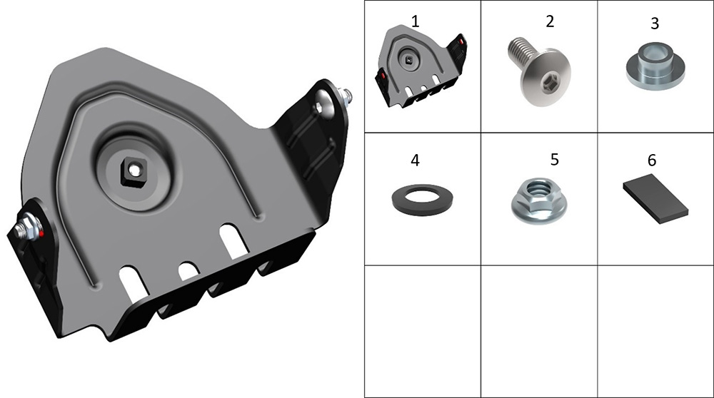 Кронштейн крепления аккумулятора