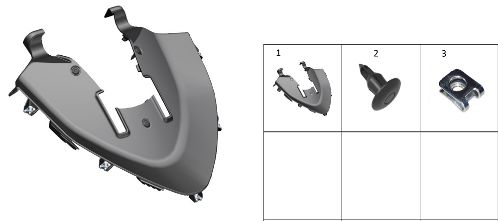 Декоративная панель ветрового стекла
