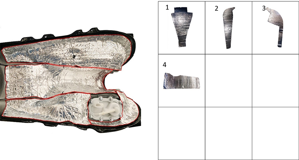 Изоляция топливного бака нижняя