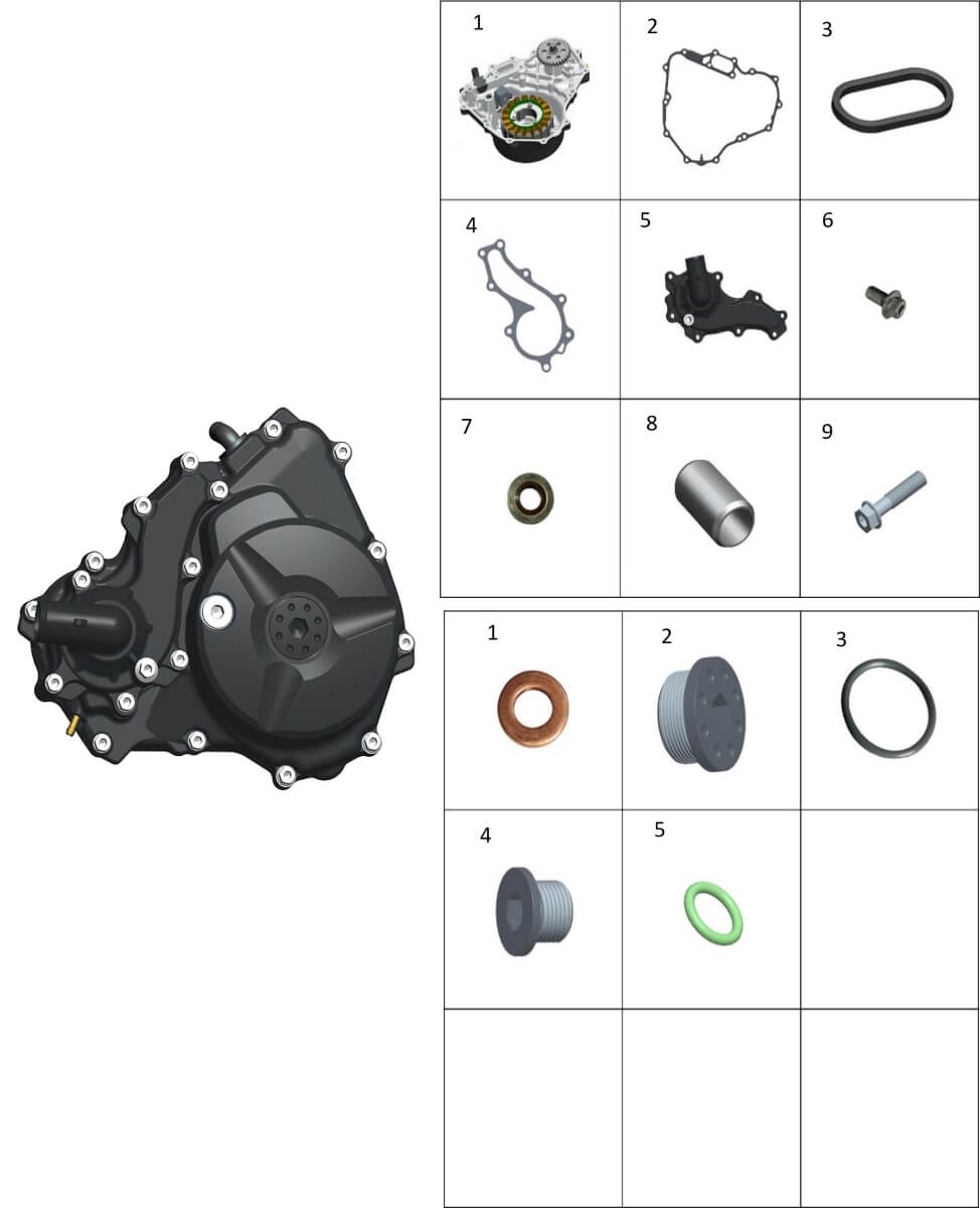 Крышка картера левая ч.1