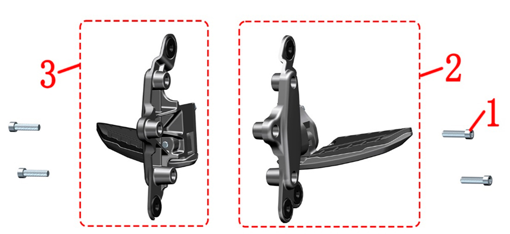 Подножки в сборе