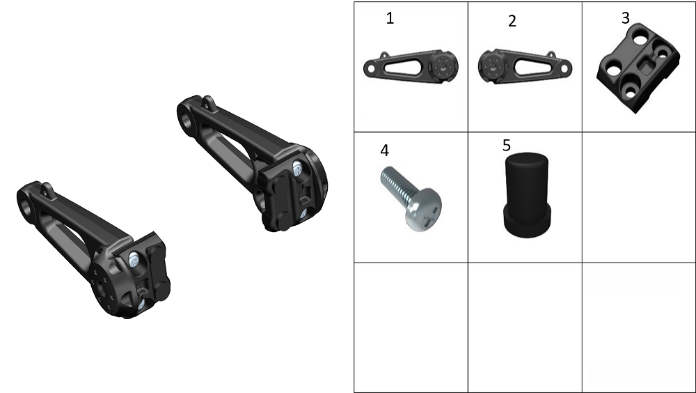 Кронштейн крепления стекла нижний