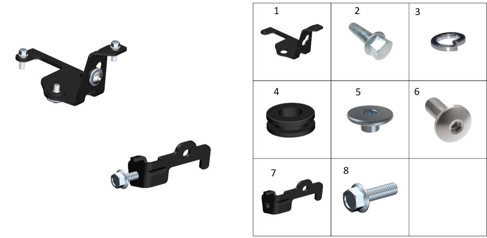 Кронштейны шлангов тормозных