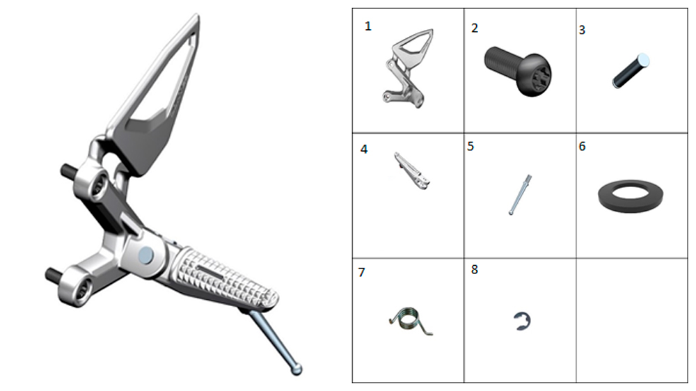 Подножка водителя левая