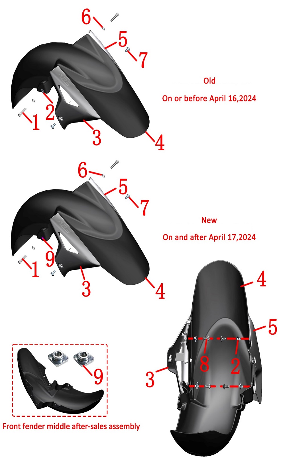 Брызговик передний
