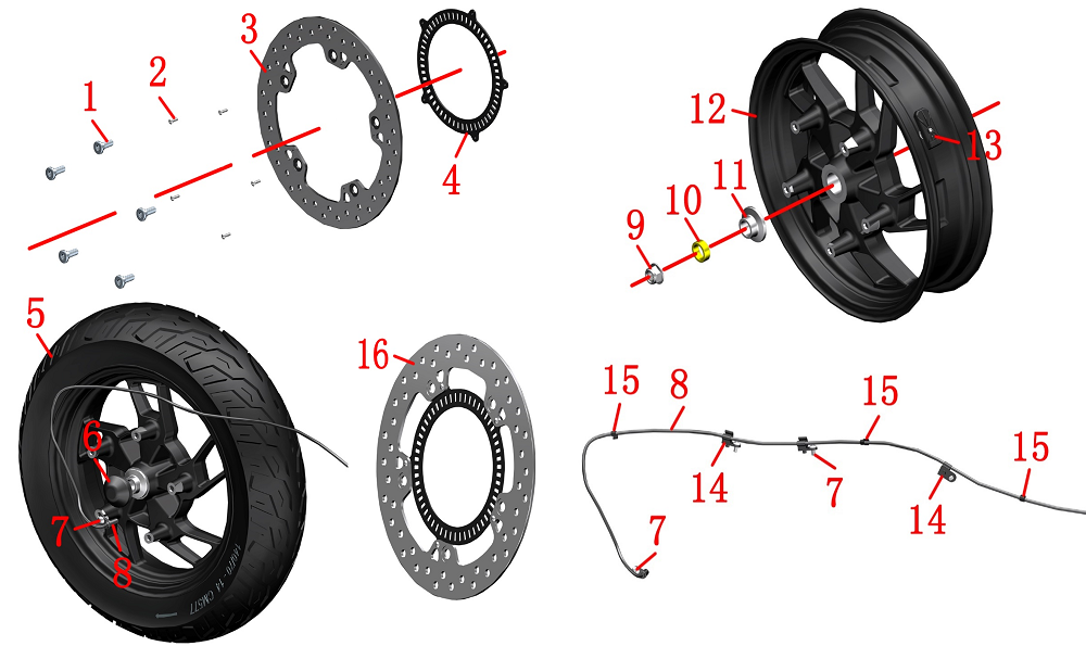 Колесо заднее