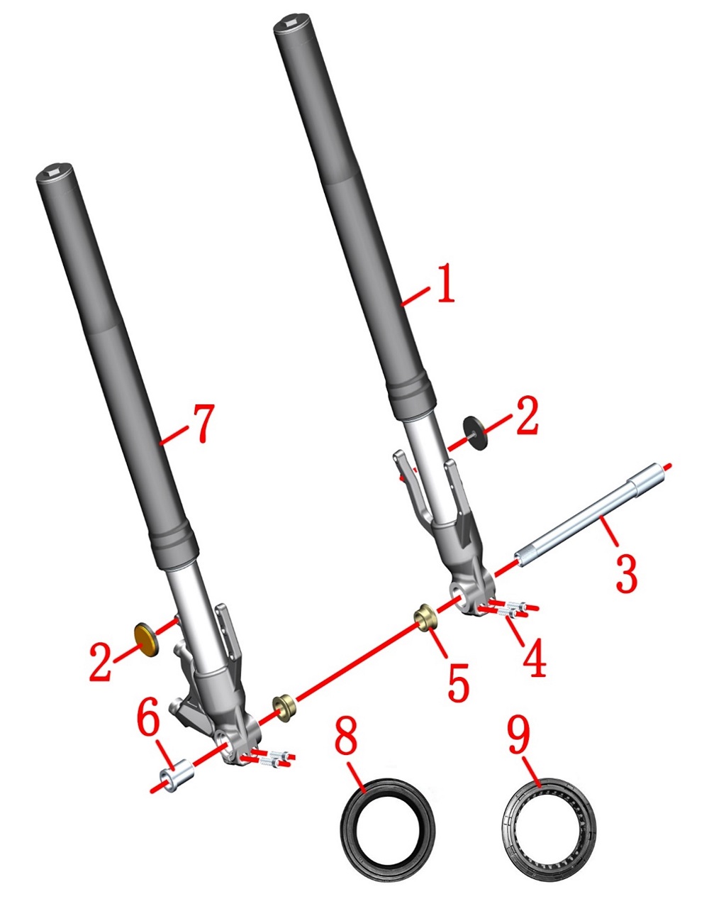 Амортизаторы передние