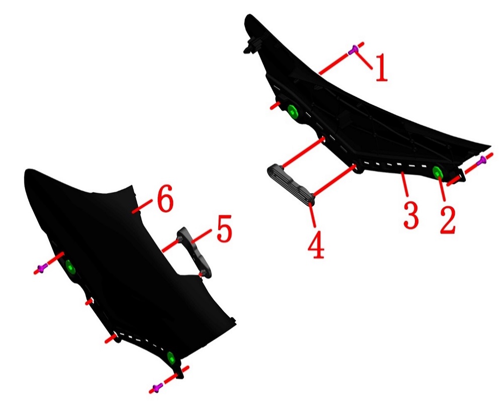 Накладки бака топливного