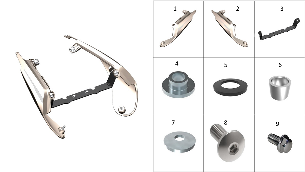Задний обтекатель(золото)