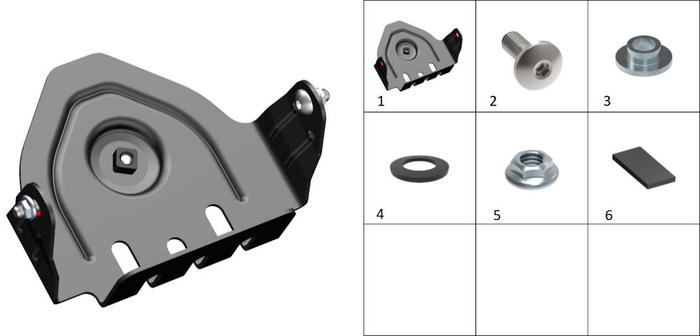 Крепление АКБ