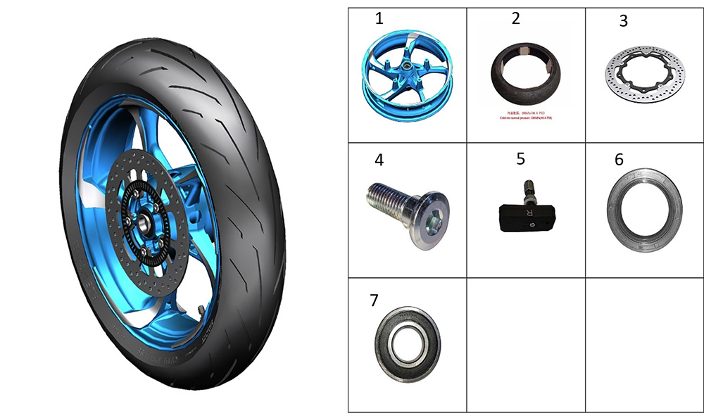 Колесо переднее 2