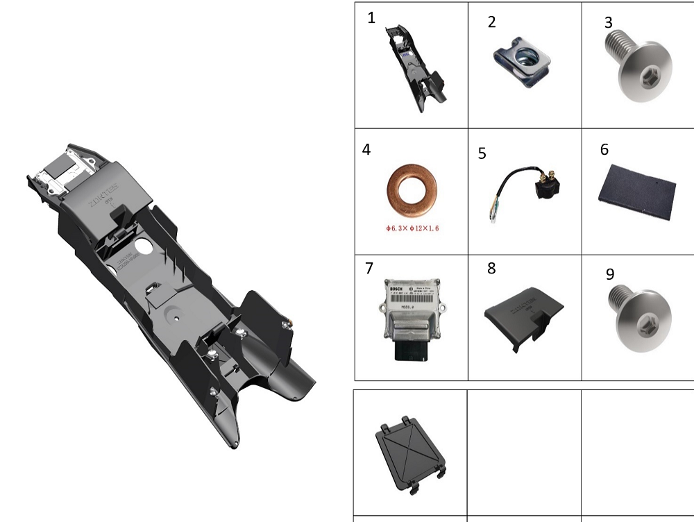 Задняя нижняя панель хвостовой части