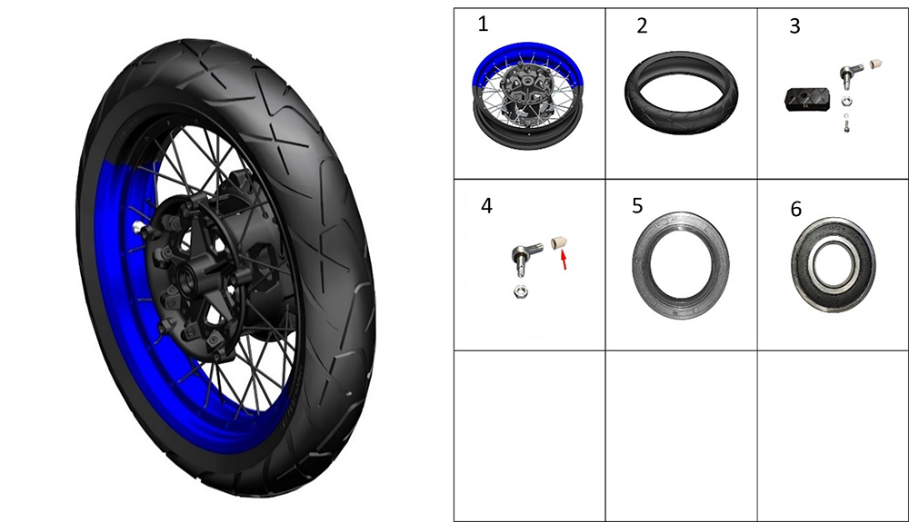 Колесо переднее спицованое1