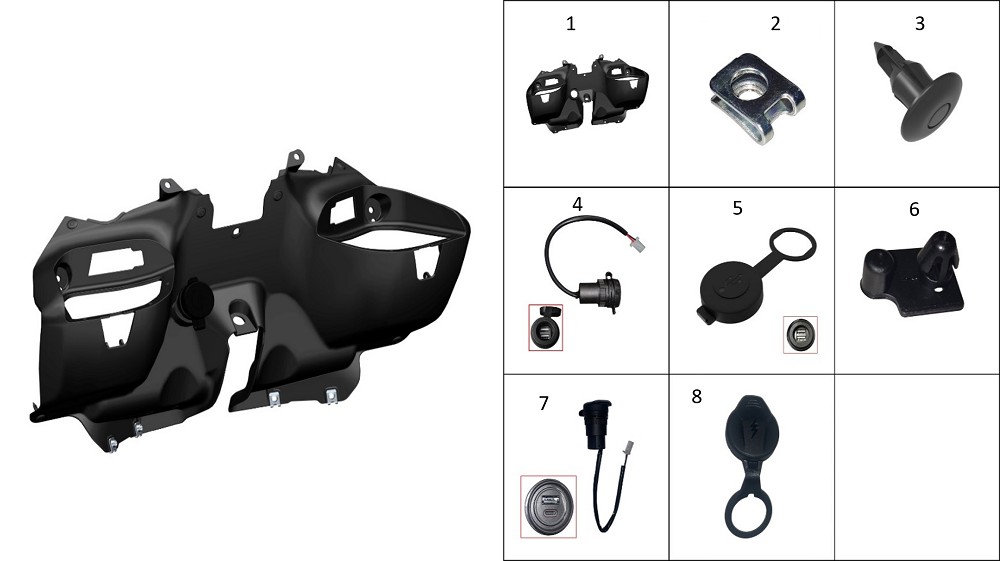 Задняя облицовка передней фары