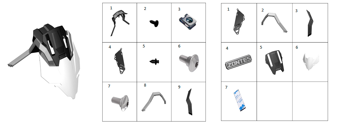 Облицовка панели передней внешняя (серая)