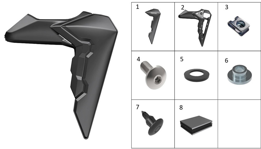 Панель радиатора декоративная правая1