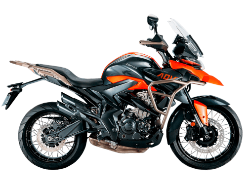 Мотоцикл ZONTES ZT350-T (4T ZT184MP EFI) 19/17 ПТС (оранжевый, заводская упаковка, 1560537-796-3612)