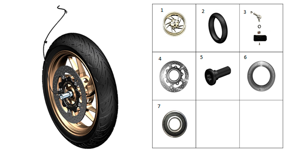 Колесо переднее