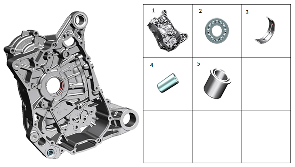 ZT1P77MP Правый компонент картера (версия с удлиненной колесной базой)