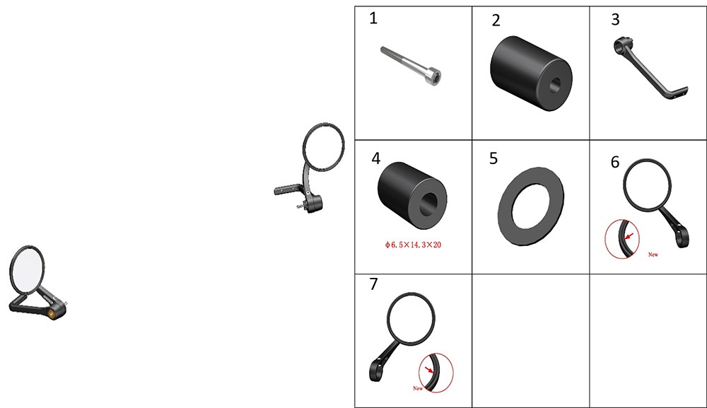 Зеркало заднего вида