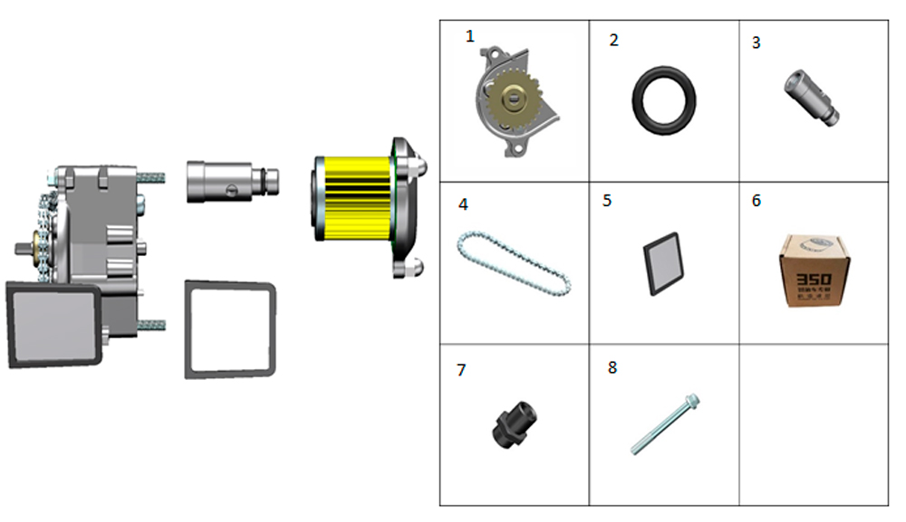 ZT1P77MP Компоненты системы смазки