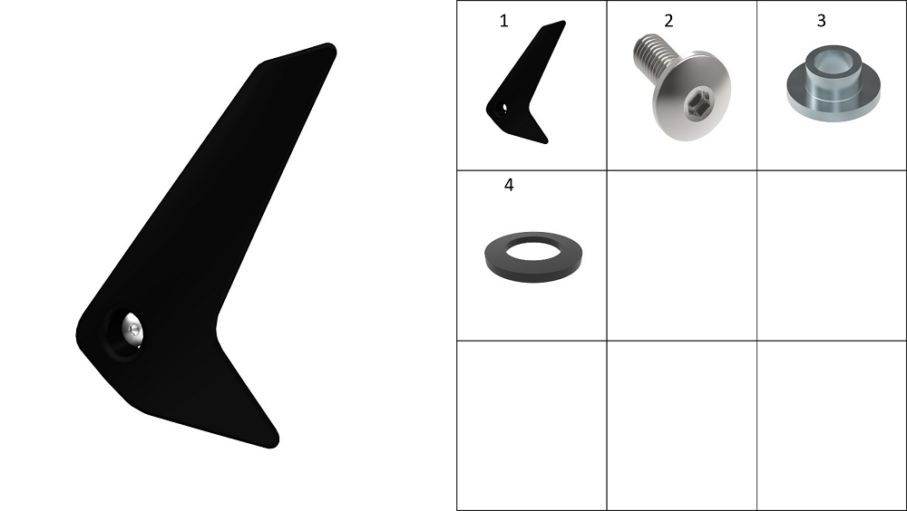 Защита звездочки(черный глянец)